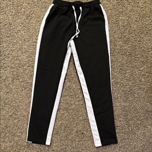 SHEIN Black and White Joggers